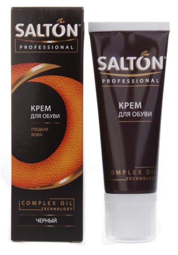 SALTON Professional Крем для обуви в тубе ЧЕРНЫЙ 75 мл