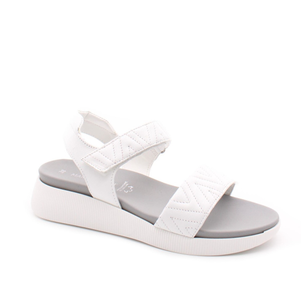 Белые кожаные сандалии MARCO TOZZI