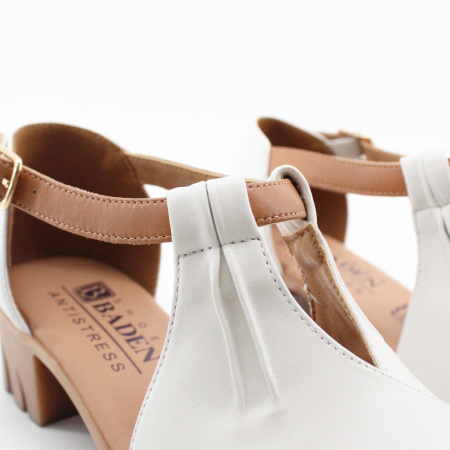 BADEN Босоножки Т-образные из натуральной кожи ANTISTRESS