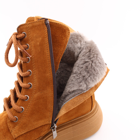 SandM ботинки зимние рыжего цвета