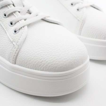 LUKME белые кожаные кеды