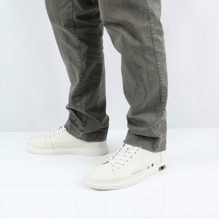 Белые кожаные кеды KRAUS