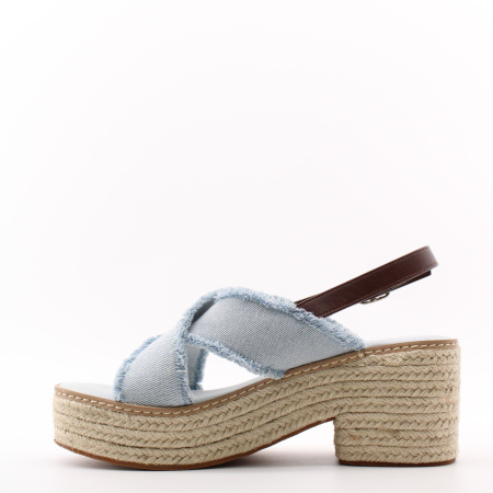 ABRICOT джинсовые босоножки платформа-каблук