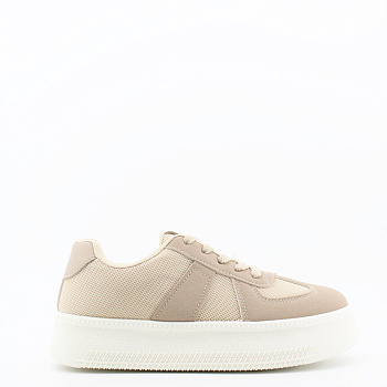 COVANI SPORT кеды на высокой подошве бежевого цвета