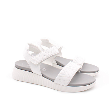 Белые кожаные сандалии MARCO TOZZI