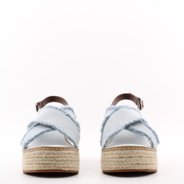 ABRICOT джинсовые босоножки платформа-каблук