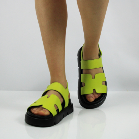 TOFA сандалии ярко-зеленого цвета