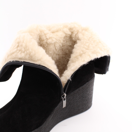 SELM замшевые полусапоги на высокой танкетке