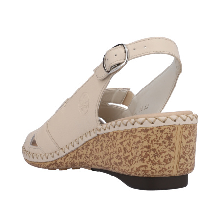 RIEKER комфортные босоножки на танкетке