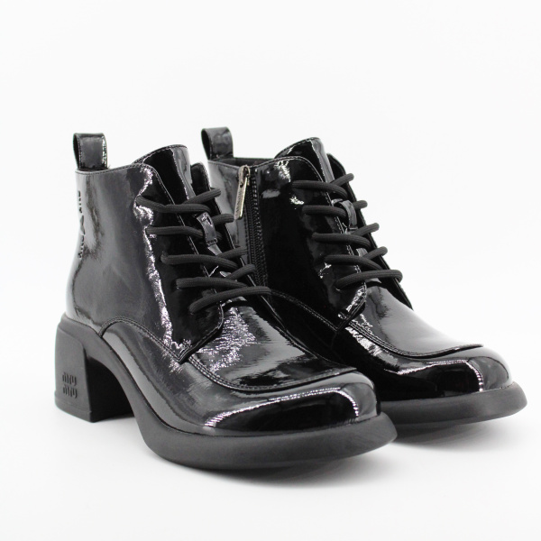 LUKME ботильоны лаковые на шнуровке