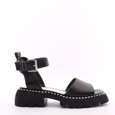 Черные босоножки на массивной подошве LADY COUTURE