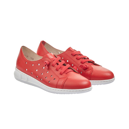 Красные туфли на шнурке RIEKER