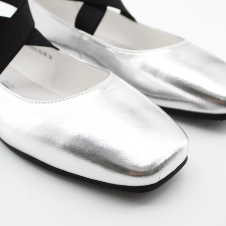 MADELLA серебрянные балетки