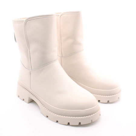 RESPECT белые кожаные полусапожки