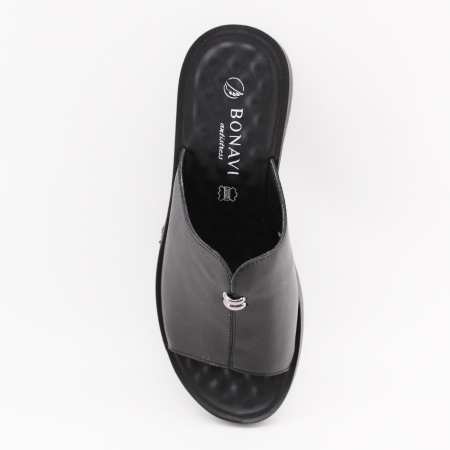 LUKME сабо-черное на танкетке