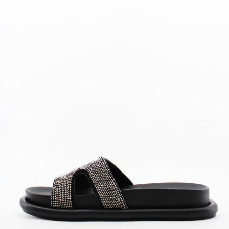 LUKME сабо со стразами на союзке