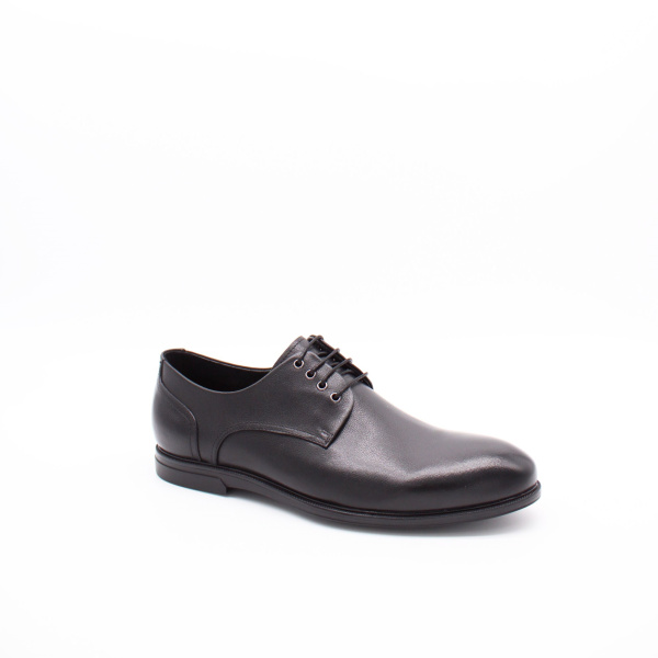 Черные туфли из кожи на шнуровке RESPECT
