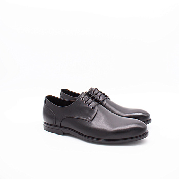 Черные туфли из кожи на шнуровке RESPECT