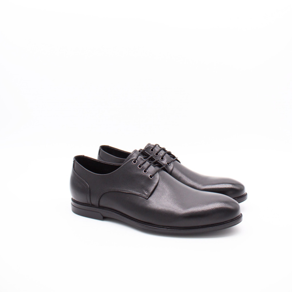 Черные туфли из кожи на шнуровке RESPECT