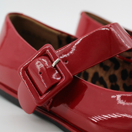 SPUR красные лакированные туфли-балетки
