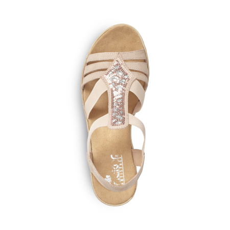 RIEKER босоножки на танкетке 