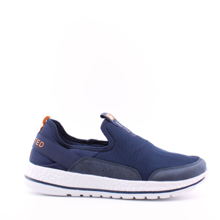 Синие текстильные кроссовки BADEN