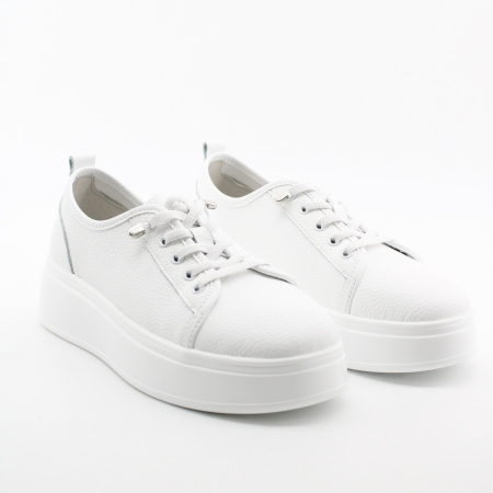 LUKME белые кожаные кеды