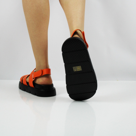 TOFA сандалии ярко-оранжевого цвета