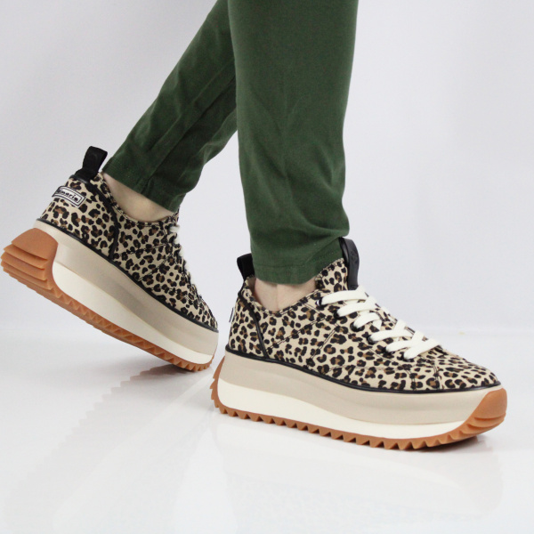 TAMARIS кроссовки леопард на платформе