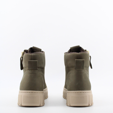 TAMARIS кеды оливкого цвета