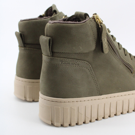 TAMARIS кеды оливкого цвета