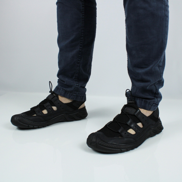 Черные закрытые сандалии RESPECT