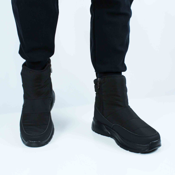 GRUNBERG дутики текстильные на молнии