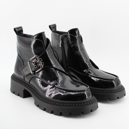 COVANI ботильоны лаковые с пряжкой 