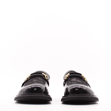 LUKME сабо лаковые в классическо черном исполнении