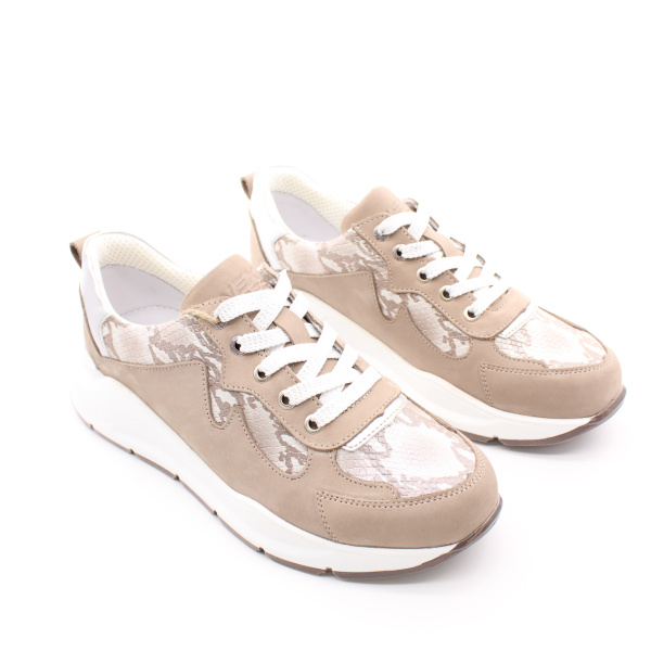 Кроссовки бежевые с анималистичным принтом NexPero