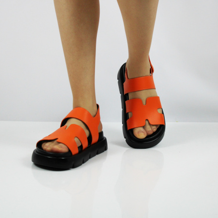 TOFA сандалии ярко-оранжевого цвета