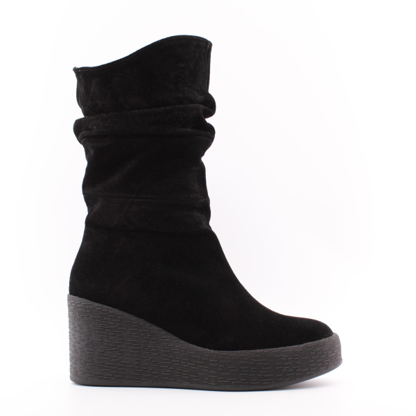 SELM замшевые полусапоги на высокой танкетке