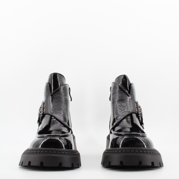 COVANI ботильоны лаковые с пряжкой 