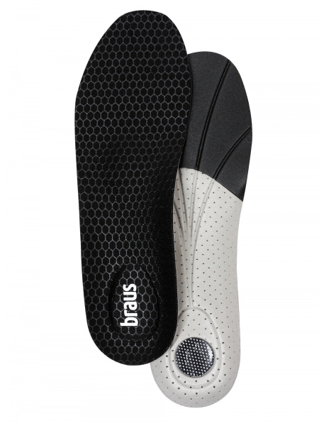 BRAUS, 151, BRAUS Стельки CARBON SPORT (ткань+вспененный каучук+гелевая подушка)