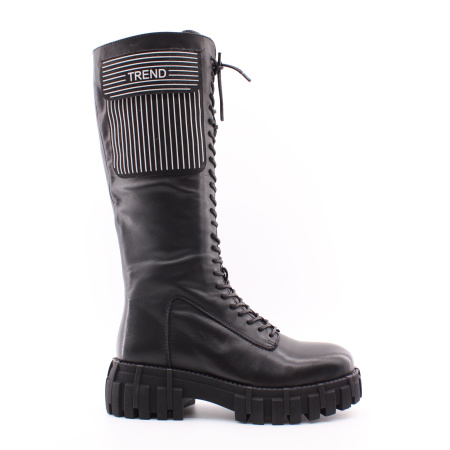 KRAUS сапоги на шнуровке с боковым декоративным карманом 