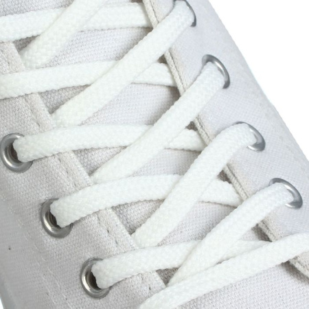 Шнурки BRAUS 90см плоские БЕЛЫЕ