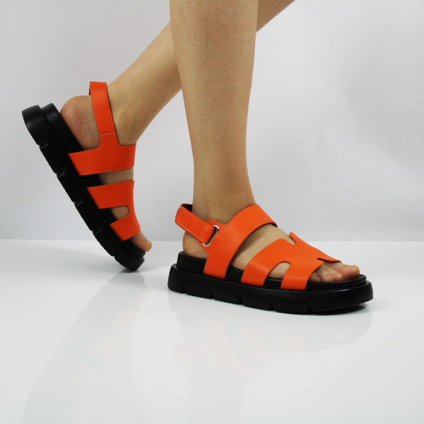 TOFA сандалии ярко-оранжевого цвета