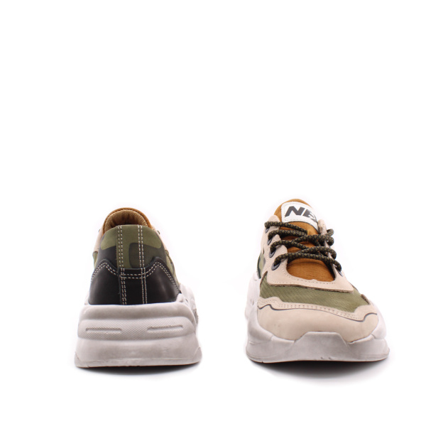 Кроссовки из нубука комбинированных цветов NexPero