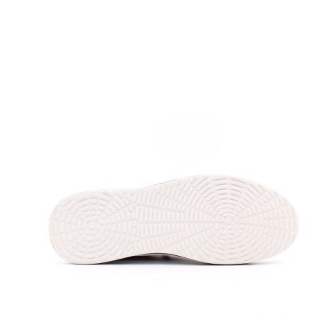 Черные кожаные кеды на белой подошве RESPECT