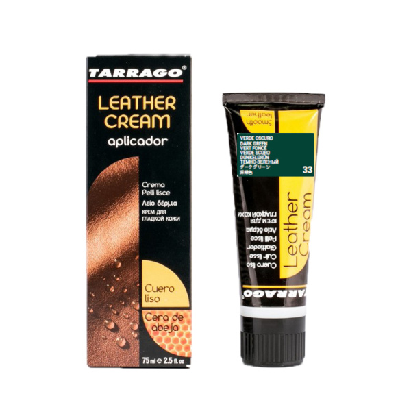 TARRAGO Крем для гладкой кожи в тубе с губкой ТЕМНО-ЗЕЛЕНЫЙ 75мл