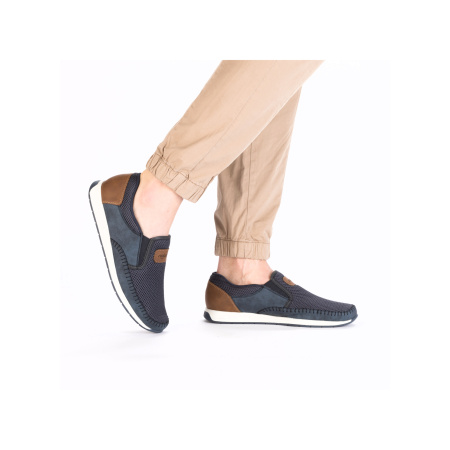 RIEKER текстильные мокасины