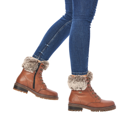 REMONTE зимние ботинки с меховой опушкой