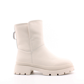 RESPECT белые кожаные полусапожки