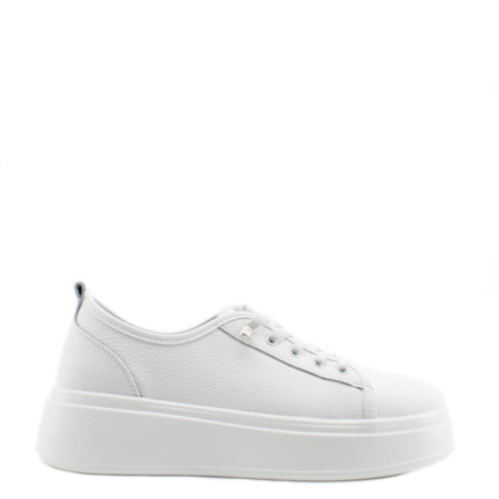 LUKME белые кожаные кеды